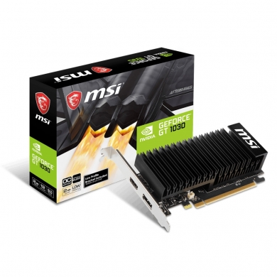 MSI 2GB GT1030 2GHD4 LP-OC DDR4 64bit HDMI DP PCIe 16X v3.0
