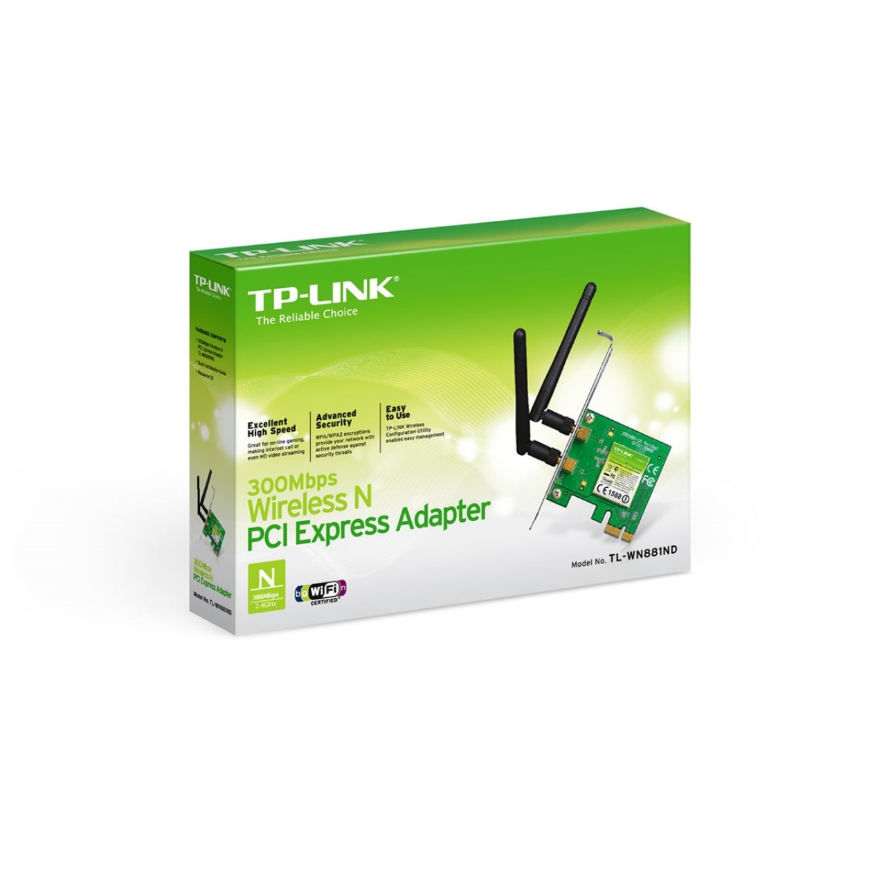 TP-LINK TL-WN881ND 300mbps 2.4ghz PCI Express Kablosuz Adaptör