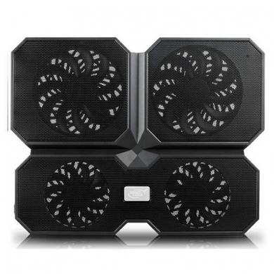 deepCOOL MultiCore X6 13" ~ 17" ABS Plastik Metal Siyah Notebook Soğutucu 4fanlı