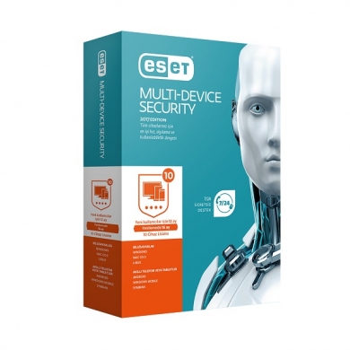 ESET Multi Device Security Trk Kutu 1yıl 10kullanıcı