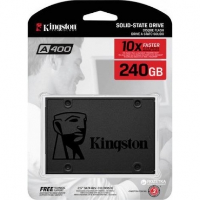 KINGSTON 240GB A400 SA400S37/240G 500- 350MB/s SSD SATA-3 Disk