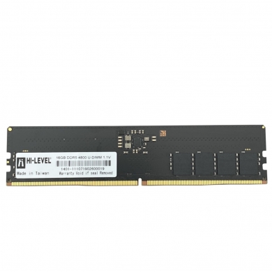 HI-LEVEL 16GB DDR5 4800MHZ CL40 PC RAM VALUE HLV-PC38400D5-16G