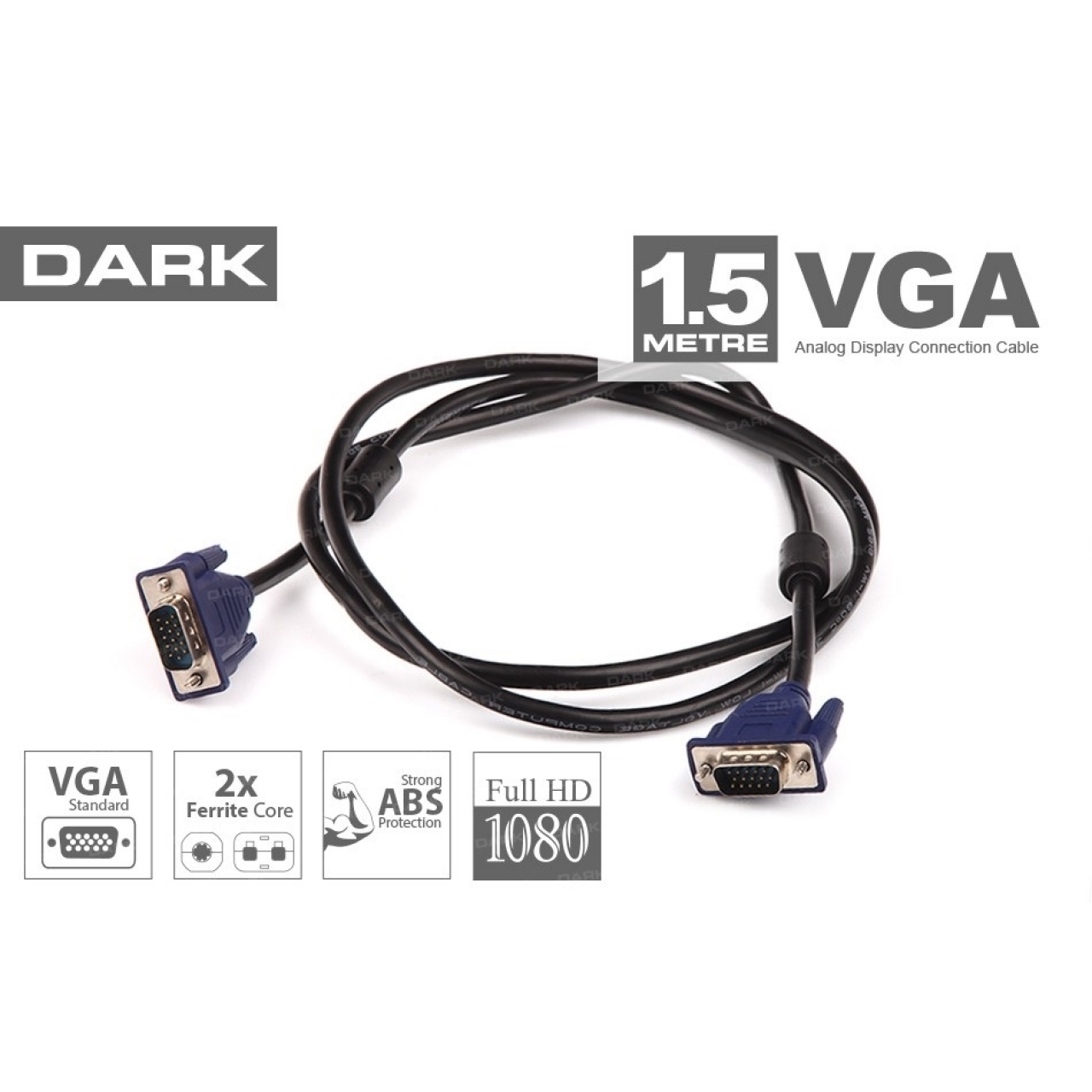 DARK DK-CB-VGA150 1.5metre VGA Görüntü Kablosu