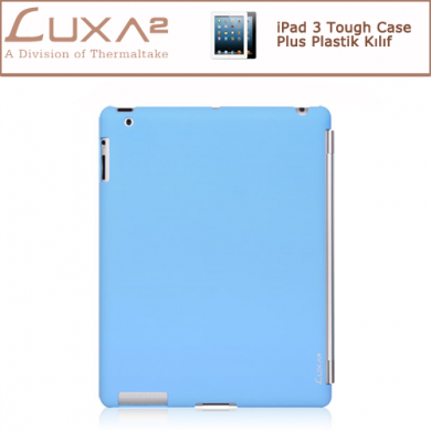 LUXA2 iPad 3 Tough Case Plus Plastik Kılıf - Mavi