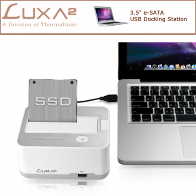 LUXA2 S2 MacX 3.5" e-SATA USB Docking Station