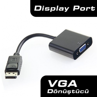DARK DK-HD-ADPXVGA 0.15metre DP-VGA (D) Görüntü Adaptörü Siyah