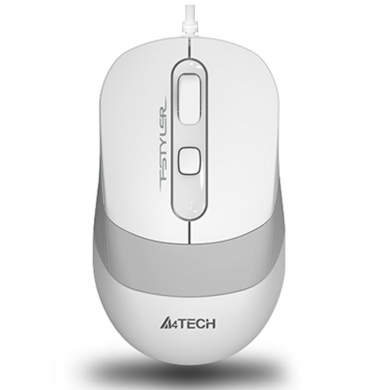 A4 TECH FM10 USB 1600dpi Optic Beyaz/Gri Mouse