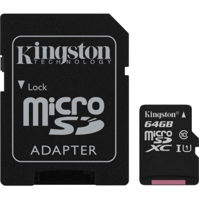 KINGSTON 64GB MicroSD CL10 SDCS2/64GB