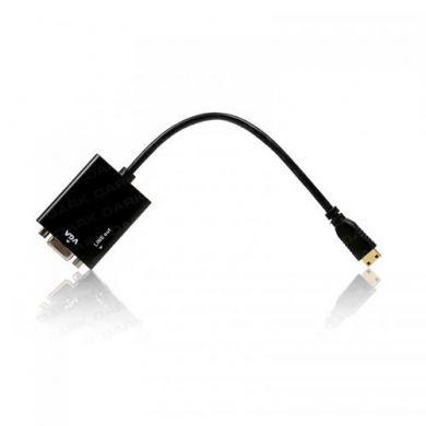 DARK DK-HD-AHDMINIXVGA mini HDMI - VGA ve SES Aktif Dijital- Analog Dönüştürücü