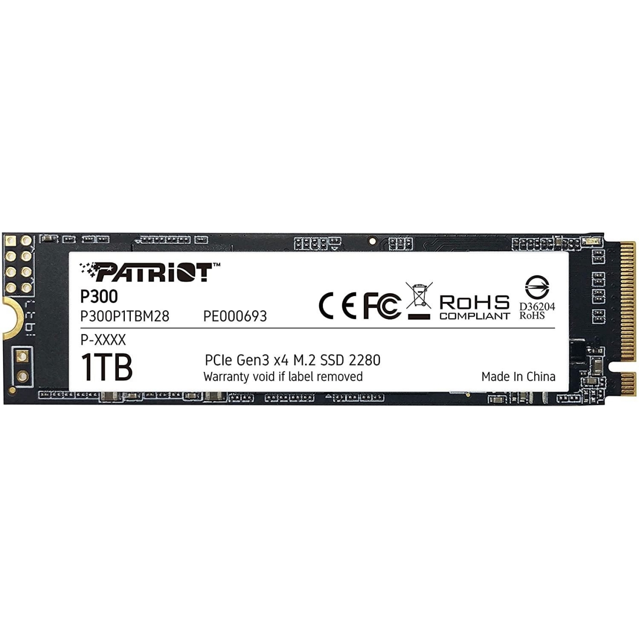 PATRIOT 1TB P300 P1TBM28 2100-1650MB/s M2 PCIe NVME DİSK