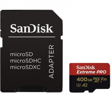 SANDISK 400GB MICRO SD EXTREME PRO SANDISK SDSQXCZ-400G-GN6MA HAFIZA KARTI