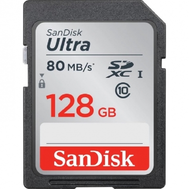 SANDISK 128GB ULTRA SDSDUN4-128G-GN6IN SDHC HAFIZA KARTI