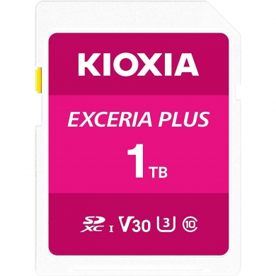 KIOXIA LNPL1M001TG4 1TB SD EXCERIA PLUS C10 U3 V30 UHS1 R98 Hafıza kartı