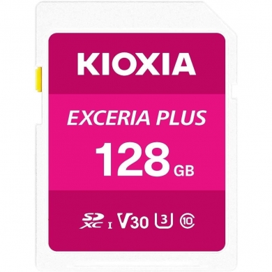 KIOXIA LNPL1M128GG4 128GB SD EXCERIA PLUS C10 U3 V30 UHS1 R98 Hafıza kartı