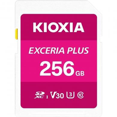 KIOXIA LNPL1M256GG4 256GB SD EXCERIA PLUS C10 U3 V30 UHS1 R98 Hafıza kart