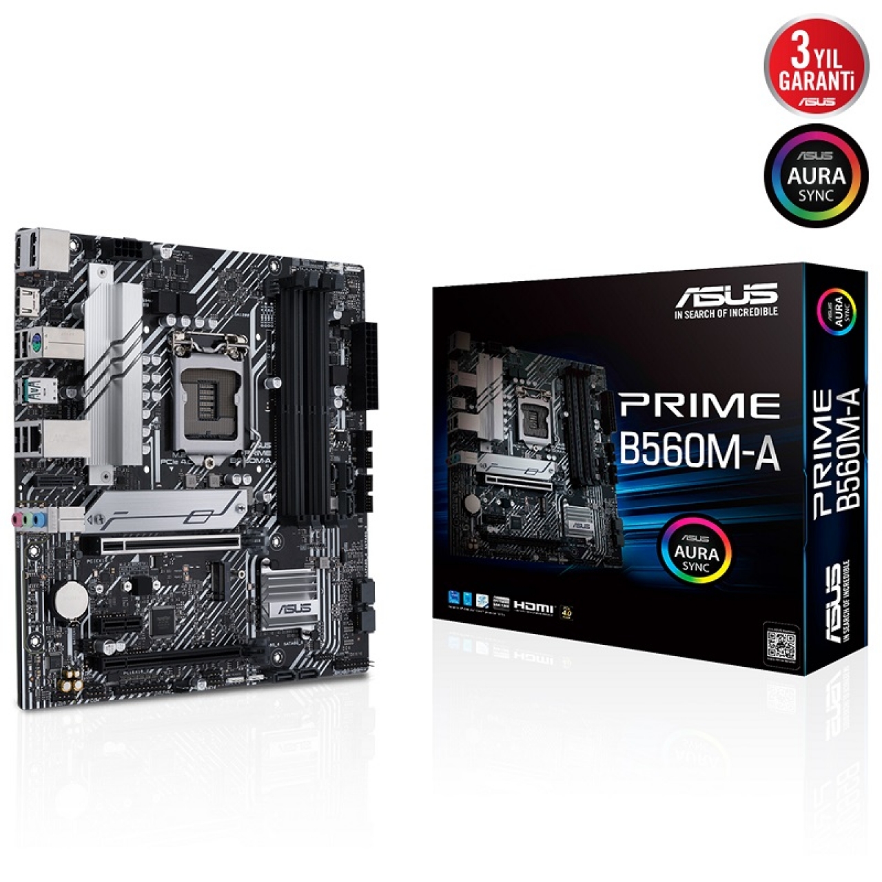 ASUS PRIME B560M-A DDR4 M2 PCIe NVME HDMI DP PCIe 16X v4.0 1200p v2 mATX
