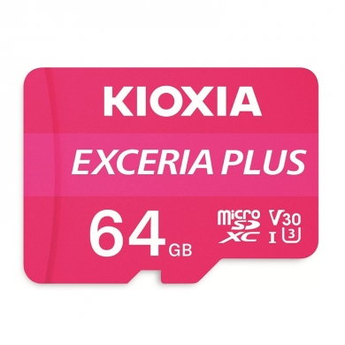 KIOXIA 64GB EXCERIA PLUS microSD Hafıza Kartı LMPL1M064GG2