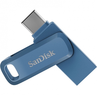 SANDISK 256GB ULTRA DUAL DRIVE GO SDDDC3-256G-G46NB USB TYPE-C BELLEK MAVI