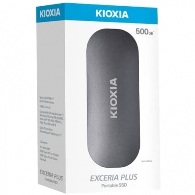Kioxia Exceria Plus 500 GB LXD10S500GG8 SSD USB 3.2 Taşınabilir Disk