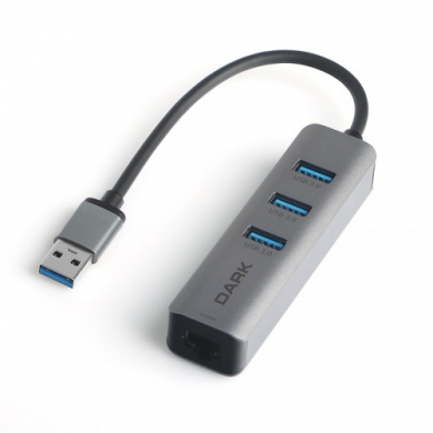 DARK DK-AC-USB332GL GIGABIT USB 3.0 ETHERNET+3X USB ÇOKLAYICI