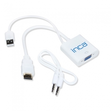 INCA IHTV-7TB 0.15metre HDMI-VGA (D) Görüntü Adaptörü Beyaz Sesli 1080p