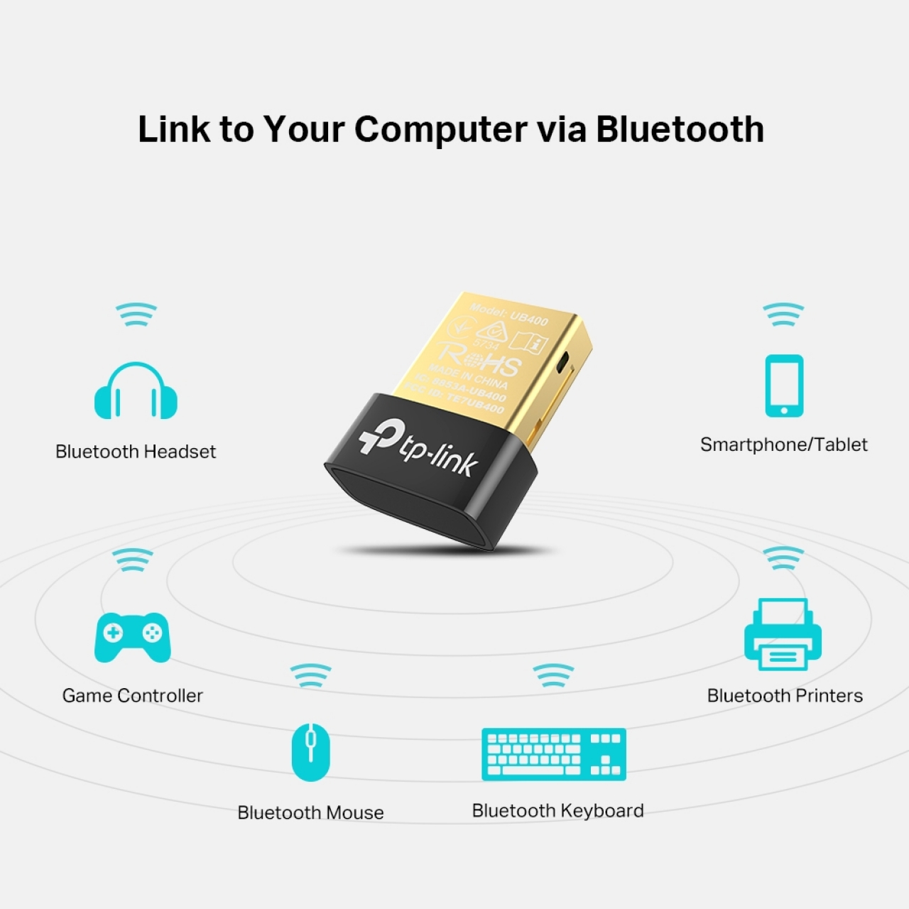 TP-LINK UB400 USB Bluetooth 4.0 Mini USB Adaptör