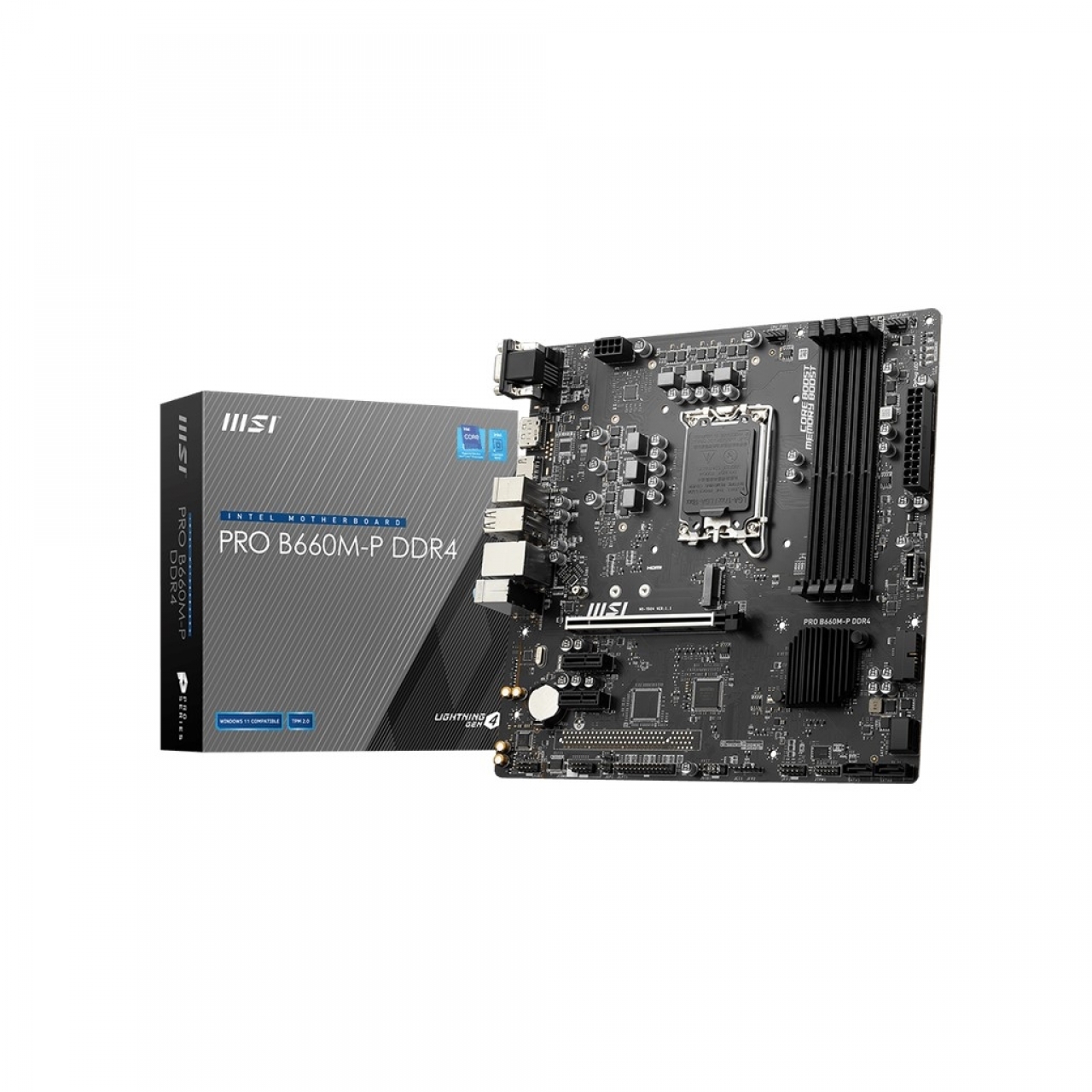 MSI PRO B660M-P DDR4 M2 NVME HDMI-DP PCIE 4.0 1700p ATX