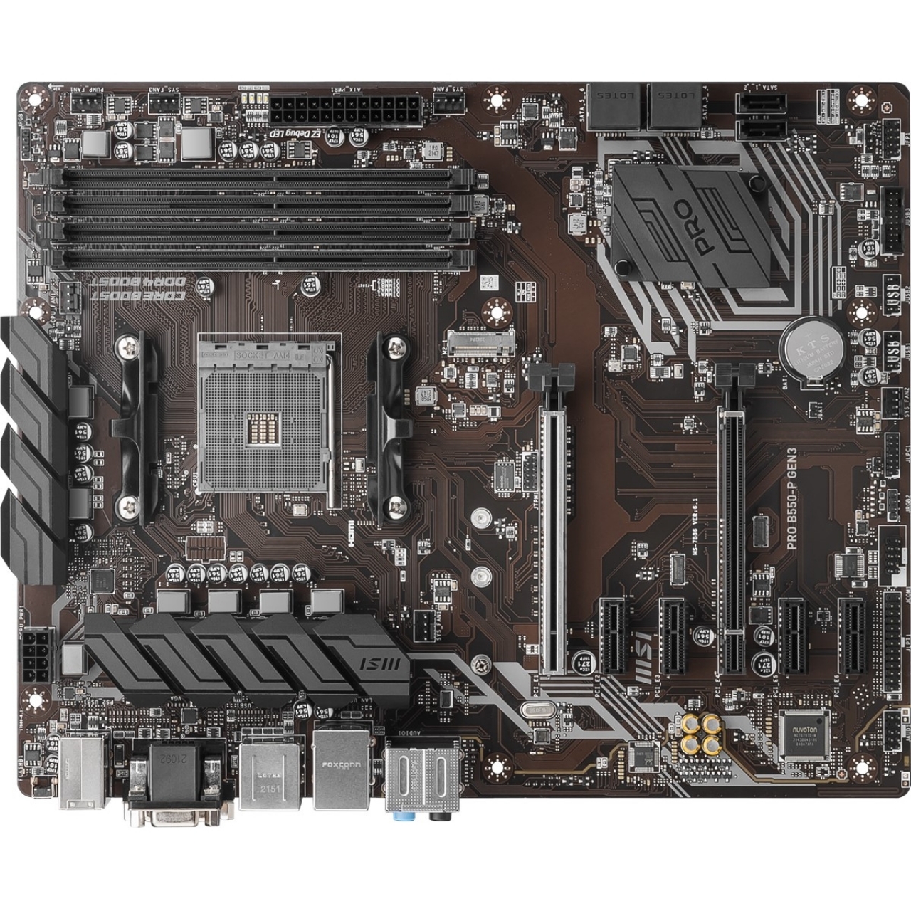 MSI PRO B550-P GEN3 DDR4 HDMI-DVI PCIE V4.0 AM4 ATX