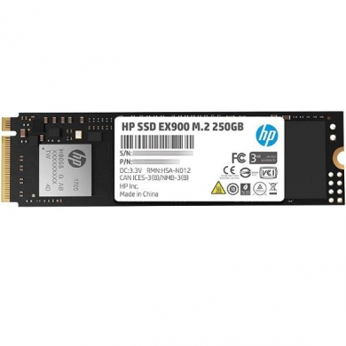 HP 250GB EX900 2YY43AA 2100- 1300MB/s M2 PCIe NVMe Gen3 Disk