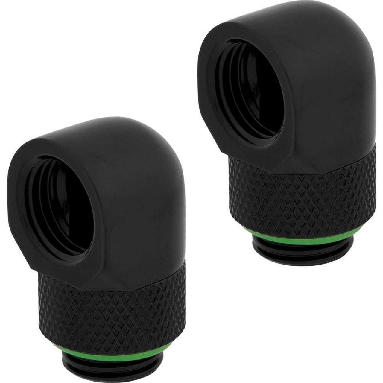 CORSAIR CX-9055009-WW Fitting (adapter),XF Adapter 2-pack (90° Angled rotary; black)