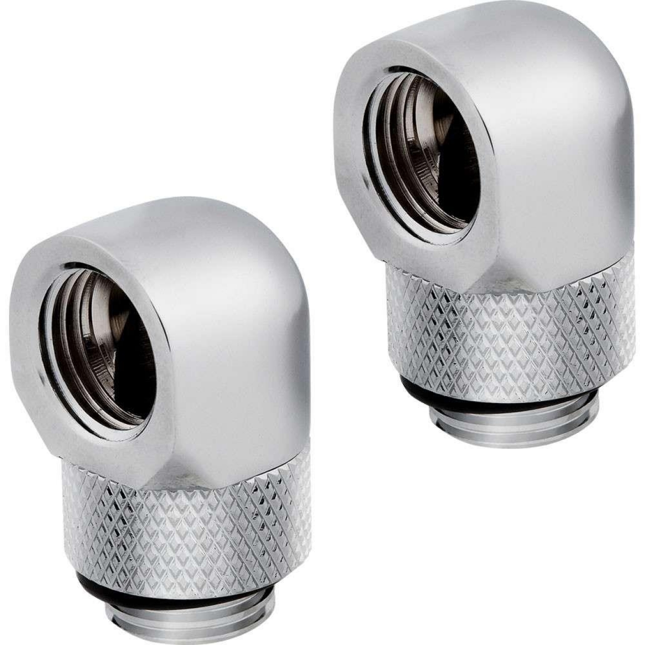 CORSAIR CX-9055008-WW Corsair Fitting (adapter),XF Adapter 2-pack (90° Angled rotary; chrome)