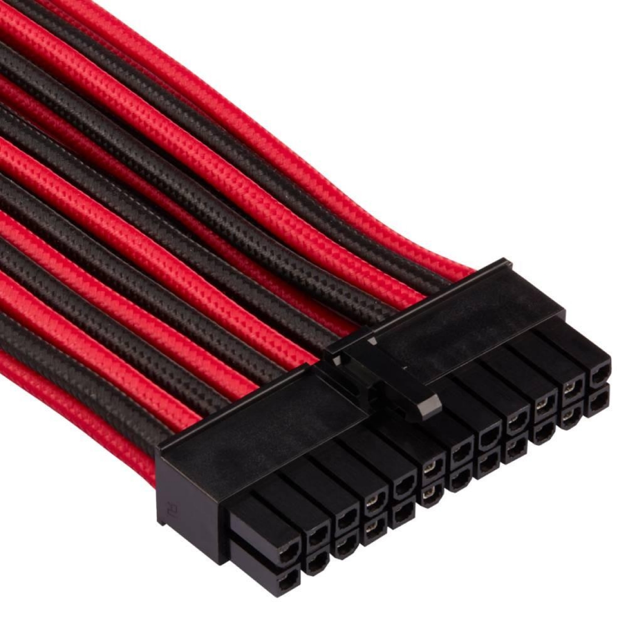 CORSAIR CP-8920233 Premium Bireysel Kılıflı ATX 24-Pin Kablo Tip 4 Gen 4 – Kırmızı/Siyah