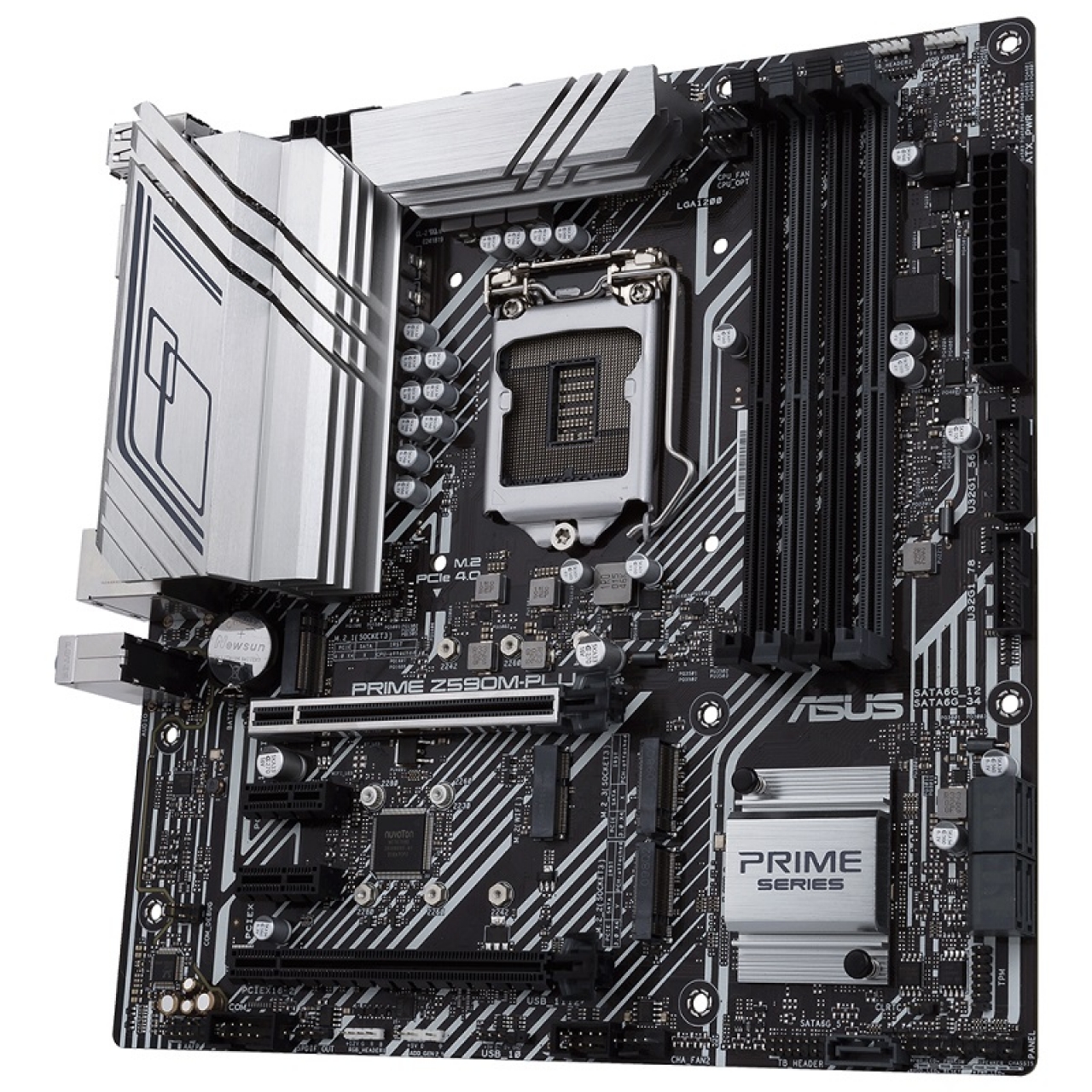 ASUS PRIME Z590M-PLUS DDR4 M2 PCIe NVME HDMI DVI DP PCIe 16X v4.0 1200p v2 ATX