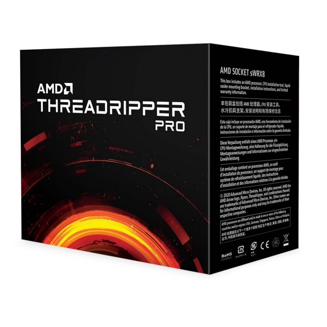 AMD THREADRIPPER PRO 3975WX 146MB 32çekirdekli VGA YOK sWRX8 280w Kutulu+Fansız
